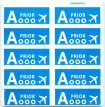 AGT-10-PTI Pakket van 10 Postzegels voor Aangetekende zendingen Internationaal